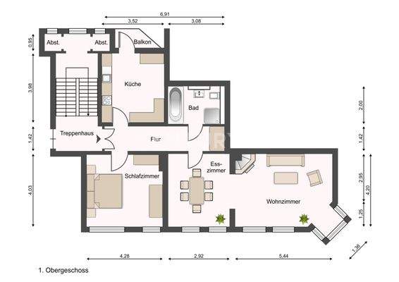 Grundriss (beispielhaft)