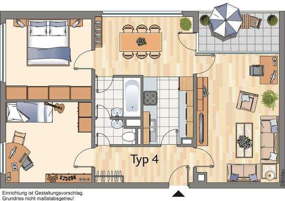Grundriss Typ 4 (3,5)