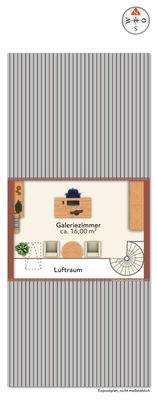 Grundriss Galeriezimmer
