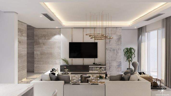 Wohnbeispiel - Wohnzimmer - Dubai - Penthouse