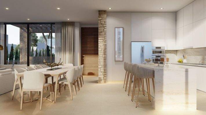 Essbereich mit Küche