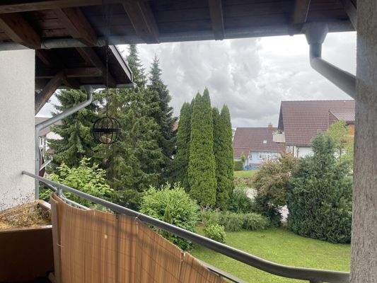 Blick vom Balkon