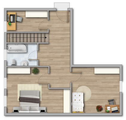 Grundriss Obergeschoss