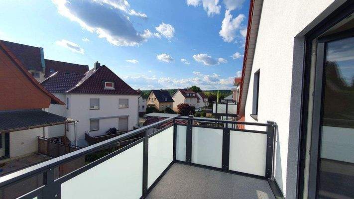 Balkon mit Westblick