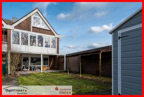 Rückansicht mit Garten