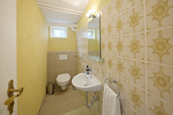 WC-Bereich im Untergeschoss