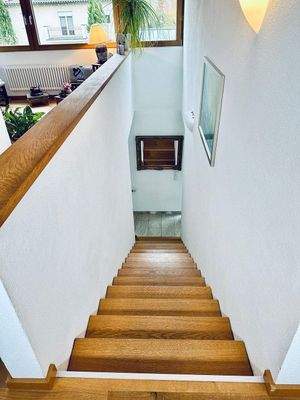 Der Treppenabgang vom OG