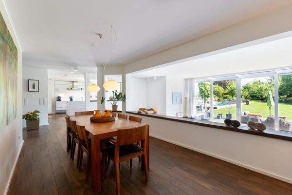 Der offene Essbereich 