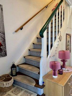 Treppe zum Obergeschoss