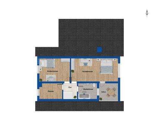 Grundriss Obergeschoss