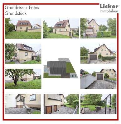 Grundriss + Fotos - Grundstück