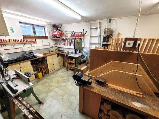 Werkstatt im Kellergeschoss