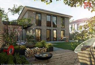 Ansicht Garten Verblendfassade