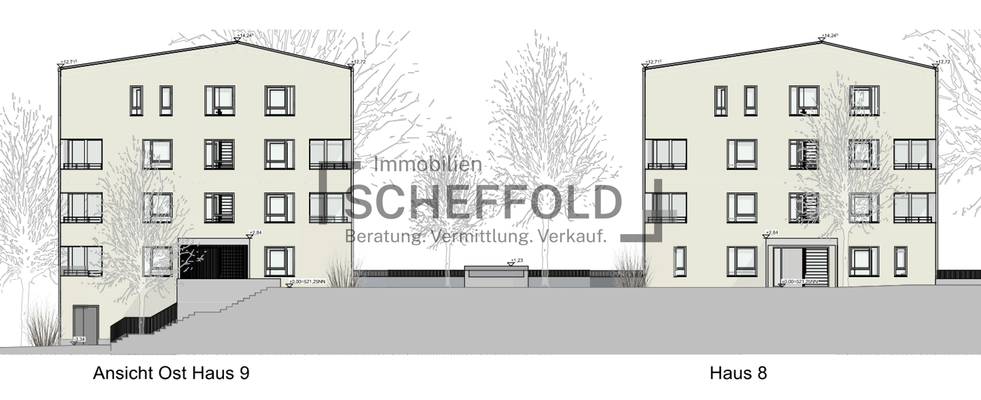 Ansicht Ost Haus 8 und 9