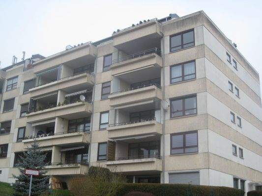 Westansicht  der Wohnanlage