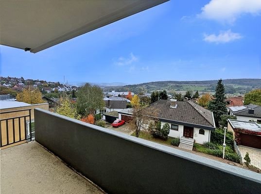 Ausblick vom Balkon 