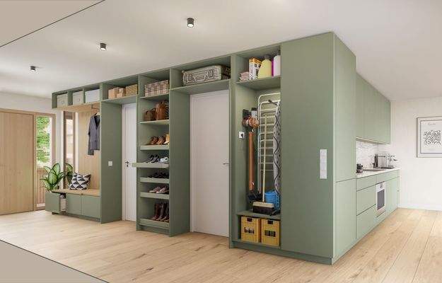 Einbauschrank Garderobe