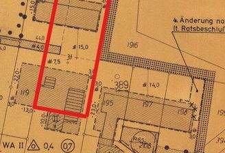 Ausschnitt Bebauungsplan