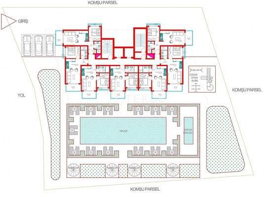 Sea View Real Estate with a Single Block in Alanya