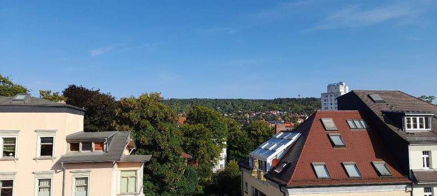 Blick vom Balkon