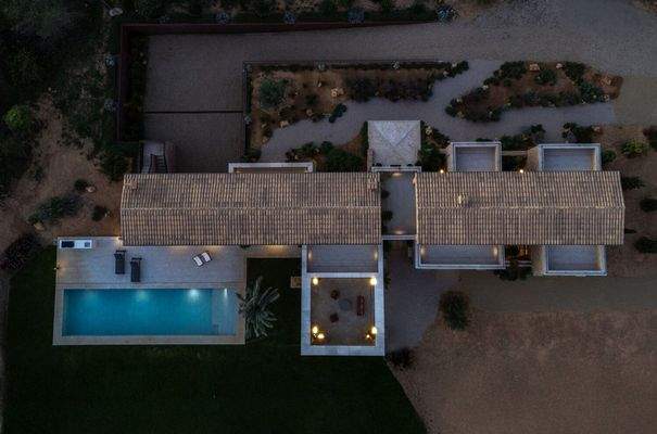 Luftaufnahme bei Nacht