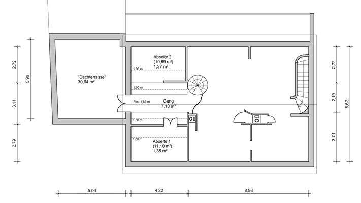 Dachboden: 40 m² Nutzfläche