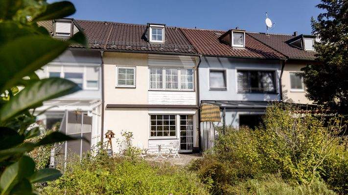 Ansicht des Hauses vom Garten