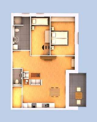 3D Ansicht Wohnung 05