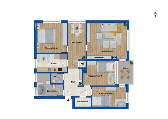 Grundriss 1. Obergeschoss