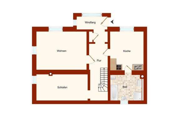 Haupthaus Erdgeschoß