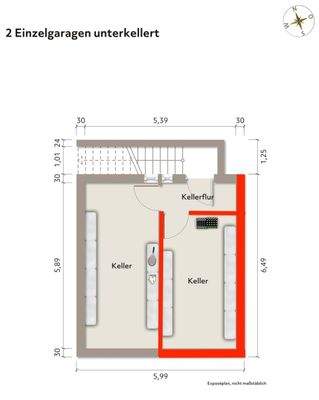 Keller unter der Garage