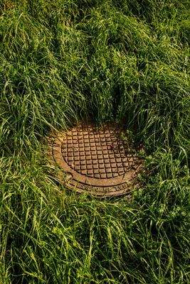 Kanal am Grundstück