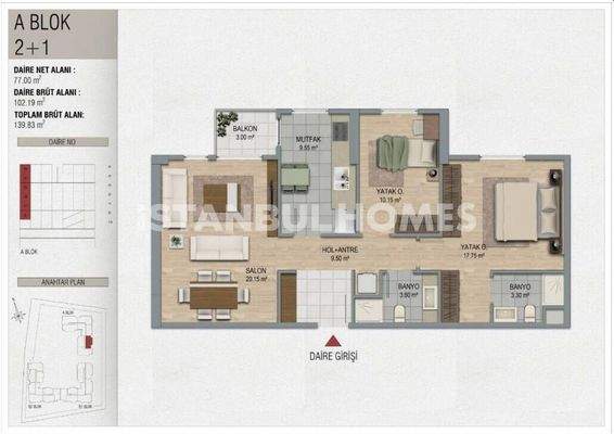 Flats for Sale in Pendik Istanbul Near the Airport