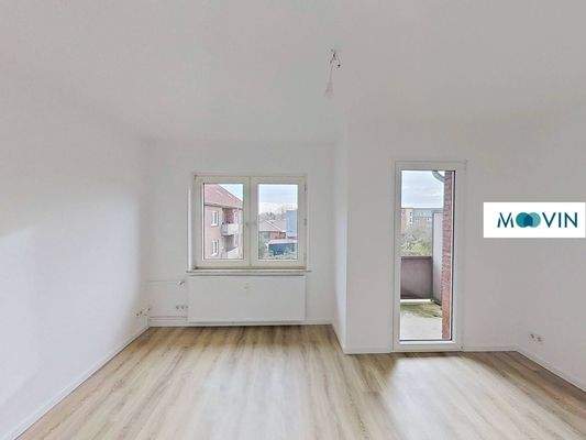 Ansicht I: Wohn- und Esszimmer