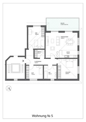 Wohnung No. 5 - Planungsvariante