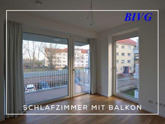 Schlafzimmer mit Balkon