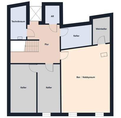 Grundrissplan ohne Maßstab UG