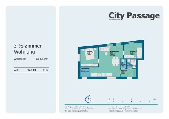 Plan Wohnung Top 13 - 3.OG