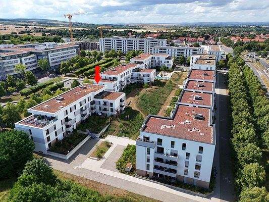 Lage TG-Stellplatz im Europakarree Erfurt