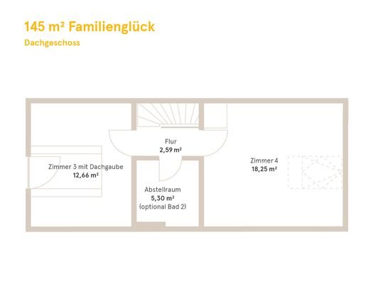Grundriss Dachgeschoss 145 m_ Familienglück