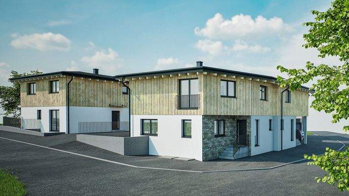 KITZIMMO-Doppelhaus in sonniger Ruhelage mit Bergblick kaufen - Immobilien Hollersbach.