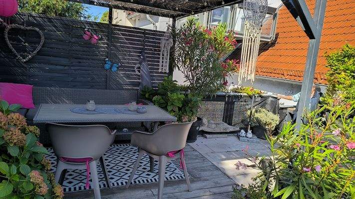 Terrasse über dem Doppelparker