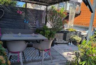 Terrasse über dem Doppelparker