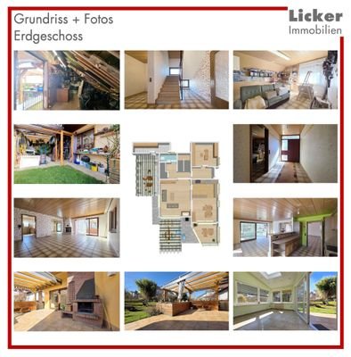 Grundriss + Fotos - Erdgeschoss