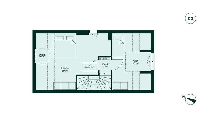 Großzügiges Dachgeschoss