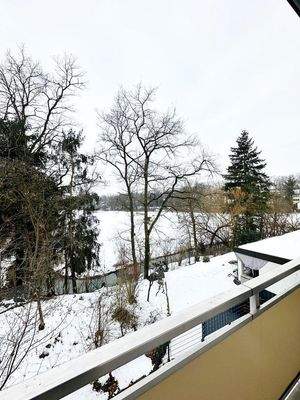 Blick vom Balkon auf Farrnbach