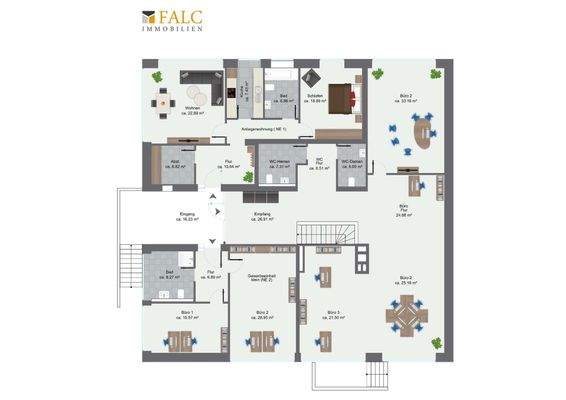 Grundriss Gesamtfläche 