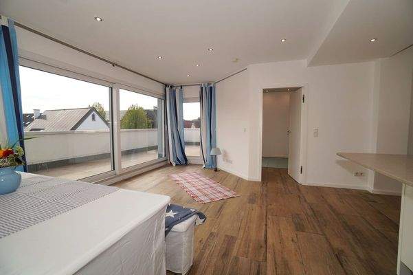 Blick zum Arbeitszimmer