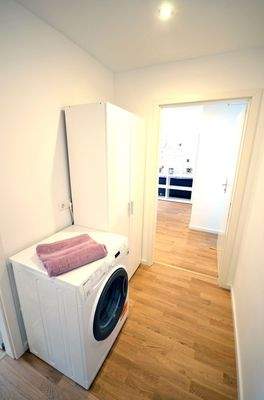 Flur mit Waschmaschine