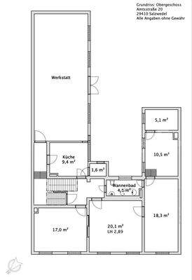 OG Grundriss - Amtsstraße 20